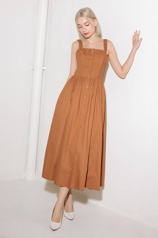 SOAK IN THE SUNSET WOVEN MIDI DRESS - By Baano