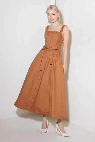 SOAK IN THE SUNSET WOVEN MIDI DRESS - By Baano