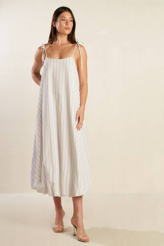 JUST WONDERING WOVEN MIDI DRESS - By Baano