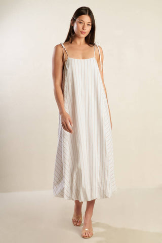 JUST WONDERING WOVEN MIDI DRESS - By Baano