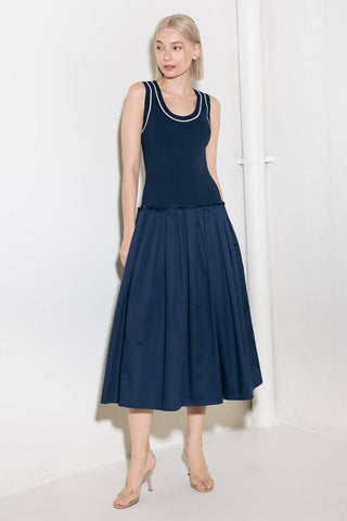 CELEBRATE EVERYDAY NAVY DRESS - By Baano