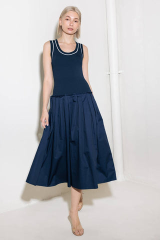 CELEBRATE EVERYDAY NAVY DRESS - By Baano