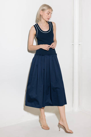 CELEBRATE EVERYDAY NAVY DRESS - By Baano