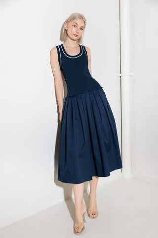 CELEBRATE EVERYDAY NAVY DRESS - By Baano
