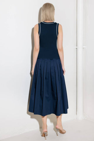 CELEBRATE EVERYDAY NAVY DRESS - By Baano
