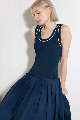 CELEBRATE EVERYDAY NAVY DRESS - By Baano
