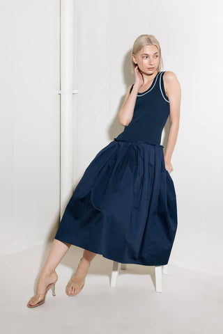 CELEBRATE EVERYDAY NAVY DRESS - By Baano