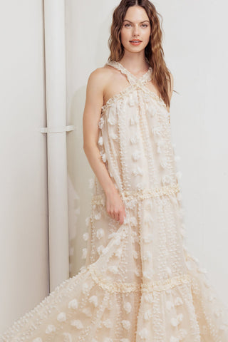 CLOUD NINE GOWN WOVEN ANKLE DRESS - By Baano