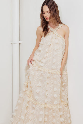 CLOUD NINE GOWN WOVEN ANKLE DRESS - By Baano