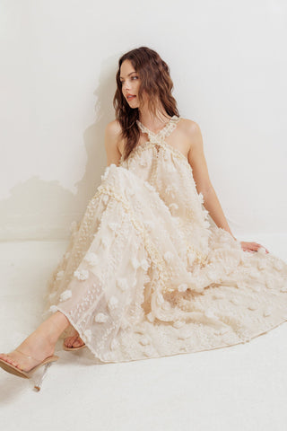 CLOUD NINE GOWN WOVEN ANKLE DRESS - By Baano