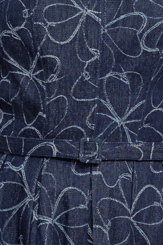 MOONDUST GARDEN DENIM MIDI DRESS - By Baano