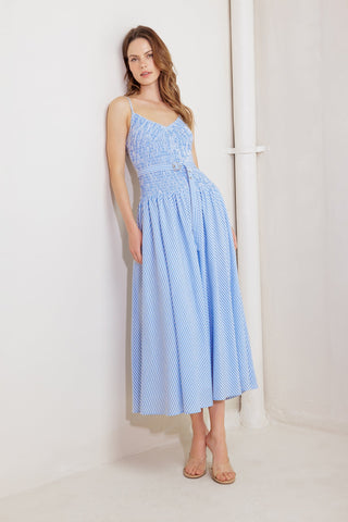 CITY BREEZE WOVEN MIDI DRESS - By Baano