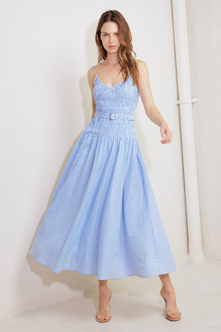 CITY BREEZE WOVEN MIDI DRESS - By Baano