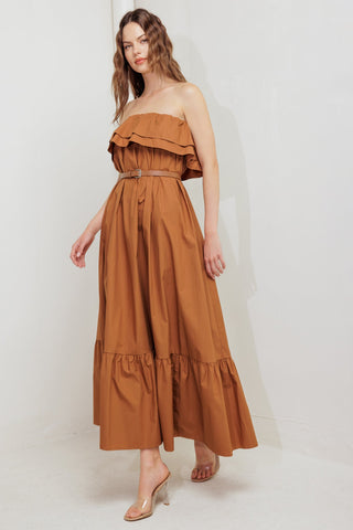 MILK & HONEY WOVEN MIDI DRESS - By Baano
