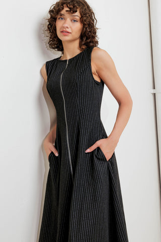 URBAN FRAME WOVEN MIDI DRESS - By Baano