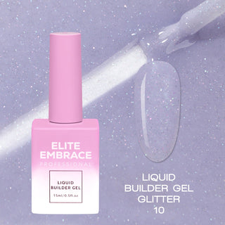 ELITE EMBRACE Professional Liquid Builder Gel Glitter 10 15ml ELBGG1015