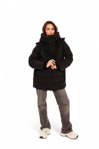 Double-hooded Insulated Bio-Down Coat