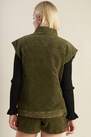 ESCAPING REALITY CORDUROY VEST - By Baano