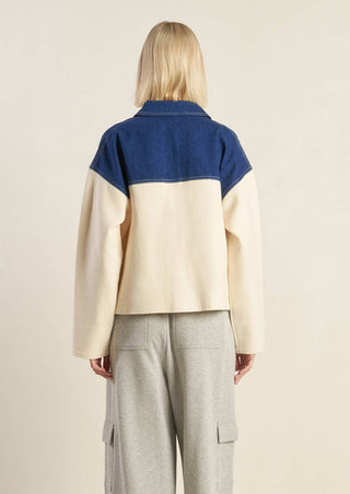 SWEET HARMONY DENIM COMBINATION JACKET - By Baano