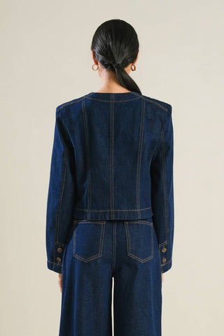 CRISP CANVAS DENIM JACKET - By Baano