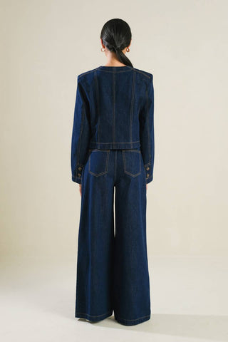 CRISP CANVAS DENIM JACKET - By Baano