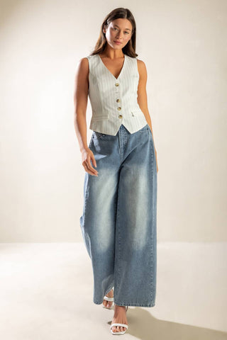 DINNER DATE WOVEN VEST - By Baano