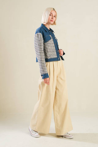 BETTER DAYS TWEED DENIM JACKET - By Baano