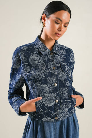 SOPHISTICATED STUNNER DENIM JACKET - By Baano