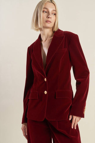 COY CHARM VELVET BLAZER - By Baano
