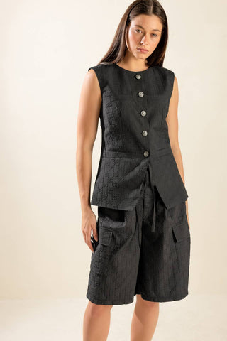 SEE WHAT HAPPENS WOVEN VEST - By Baano