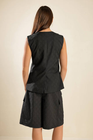 SEE WHAT HAPPENS WOVEN VEST - By Baano