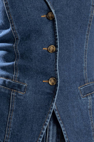 SPRING ROMANCE DENIM VEST - By Baano