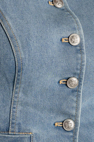 AT FIRST GLANCE DENIM VEST - By Baano