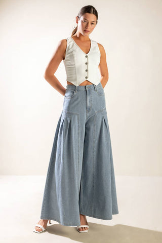 THE LILY'S SECRET DENIM VEST - By Baano