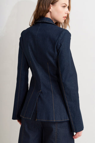 URBAN PANEL DENIM BLAZER - By Baano