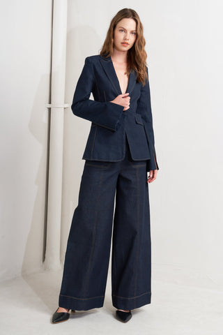 URBAN PANEL DENIM BLAZER - By Baano