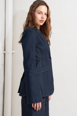 URBAN PANEL DENIM BLAZER - By Baano