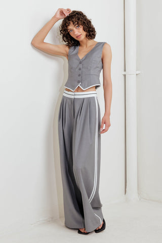 POWER LINES WOVEN VEST - By Baano