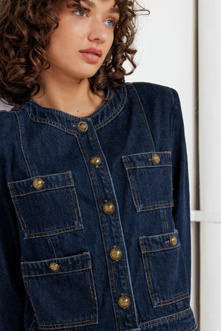 GLAM CODE DENIM JACKET - By Baano