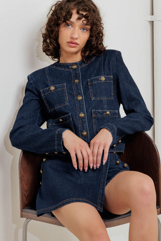 GLAM CODE DENIM JACKET - By Baano