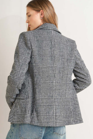 CITY CHECKLINE WOOLEN WOVEN JACKET