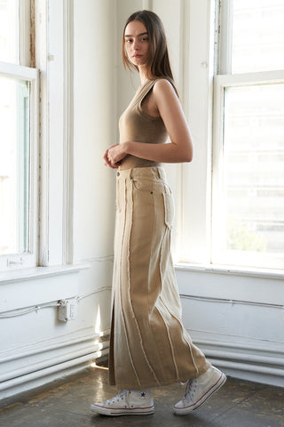 BETWEEN THE PAGES WOVEN SKIRT - By Baano