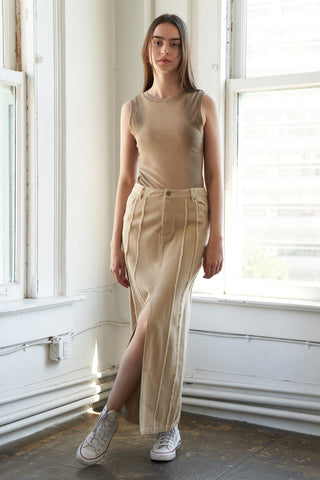 BETWEEN THE PAGES WOVEN SKIRT - By Baano