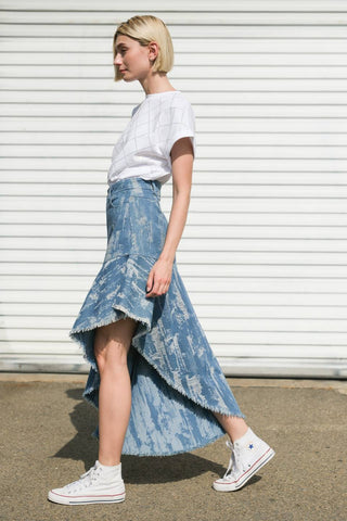 BREEZY ADORATION DENIM SKIRT - By Baano