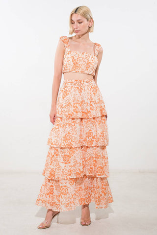 THERE IN MY MIND WOVEN MAXI SKIRT - By Baano