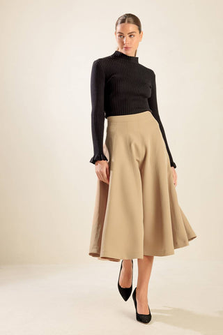 FALLING INTO BLISS WOVEN MIDI SKIRT - By Baano