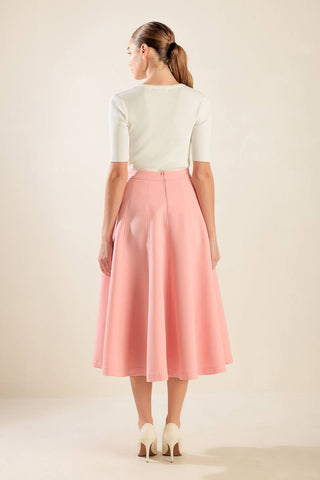 FALLING INTO BLISS WOVEN MIDI SKIRT - By Baano