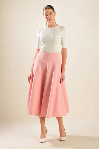 FALLING INTO BLISS WOVEN MIDI SKIRT - By Baano