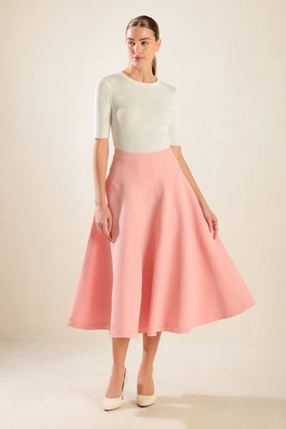 FALLING INTO BLISS WOVEN MIDI SKIRT - By Baano