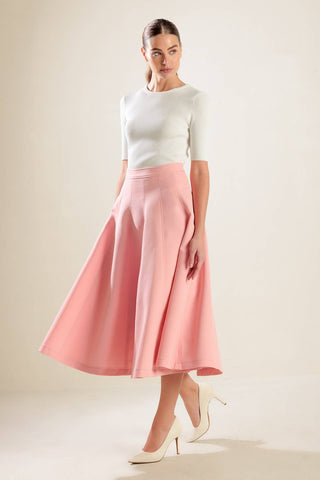 FALLING INTO BLISS WOVEN MIDI SKIRT - By Baano